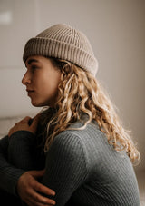 The Circle Beanie Camel
